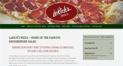 Desktop Screenshot of larichs-pizza.com